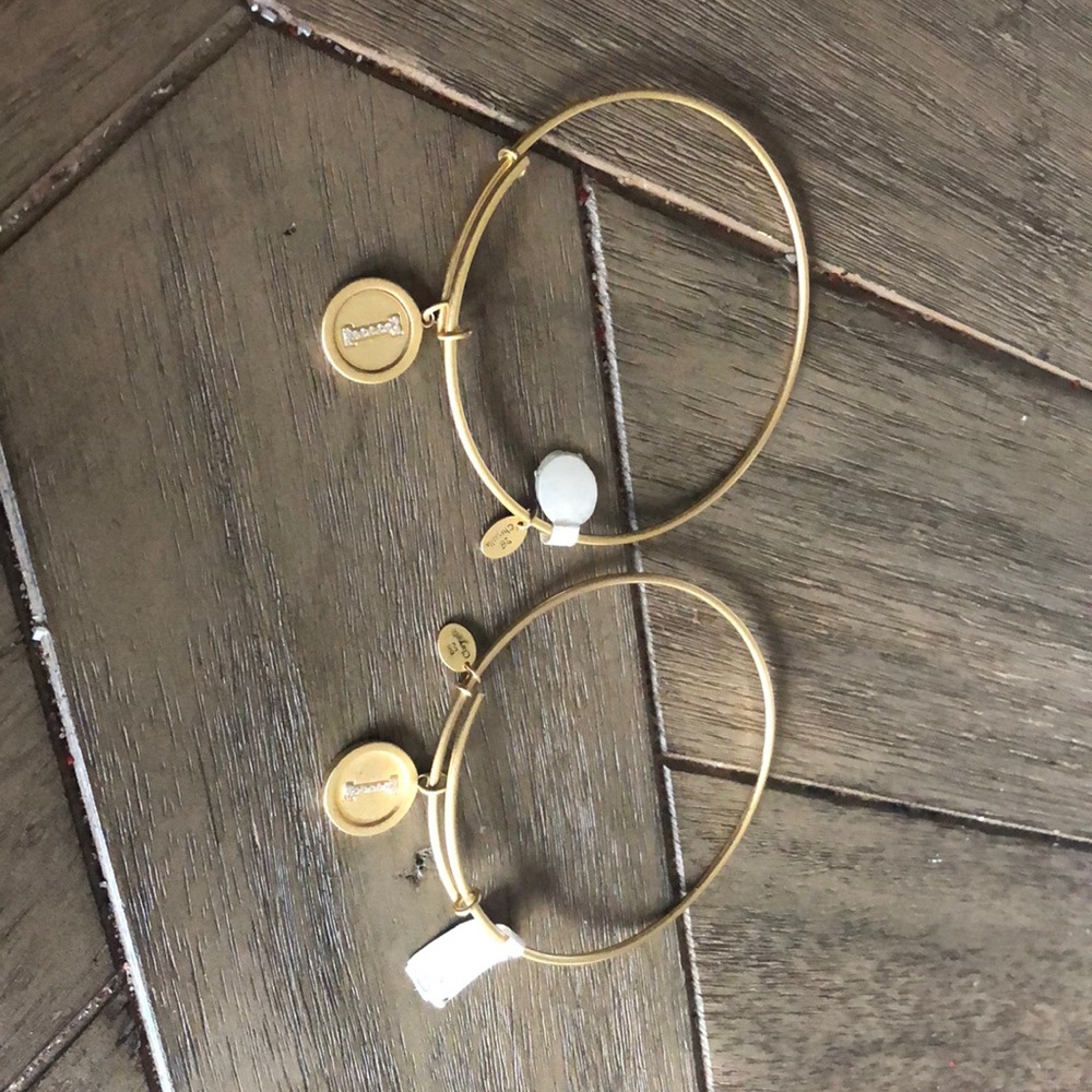 Two NWT Gold Tone Chrysalis  rhinestone “I”
